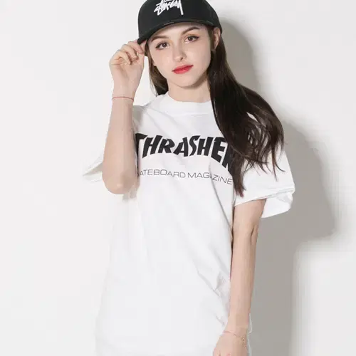 [새상품] 트레셔 티셔츠 L사이즈 스케이트 맥 반팔티 WHITE