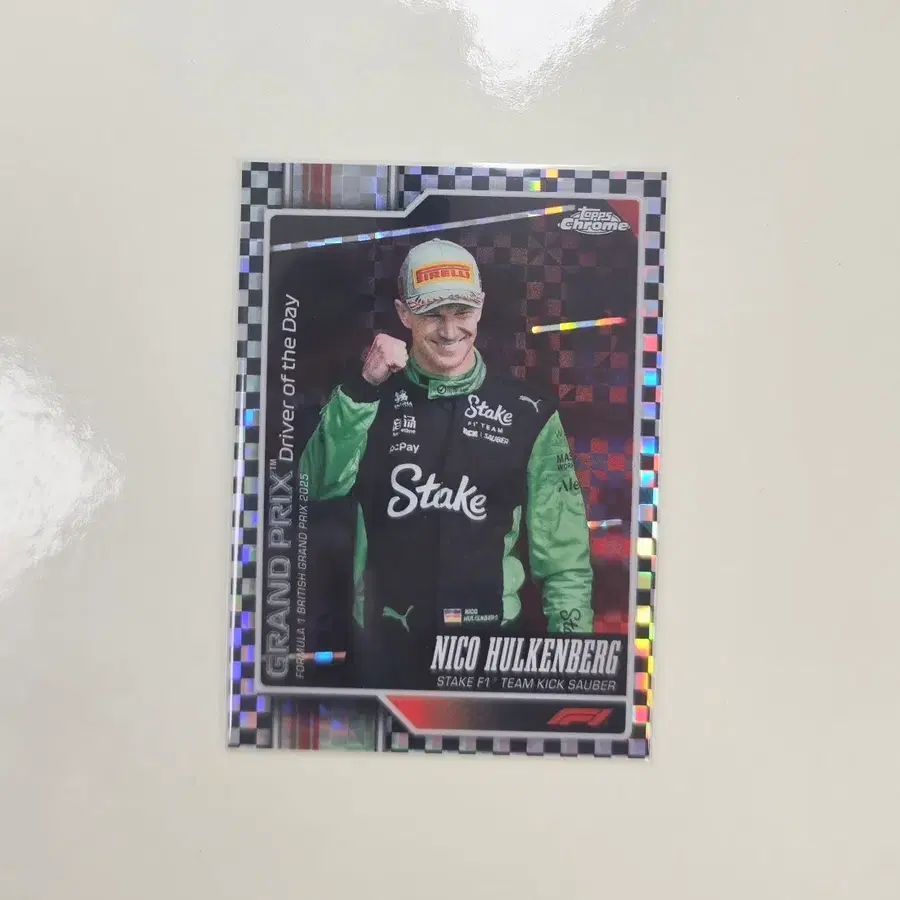 Topps Chrome F1 2026 니코 훌켄버그 체커드 리플렉터
