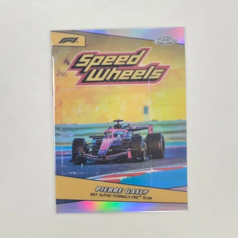 Topps Chrome F1 2026 피에르 가슬리 스피드 휠 카드