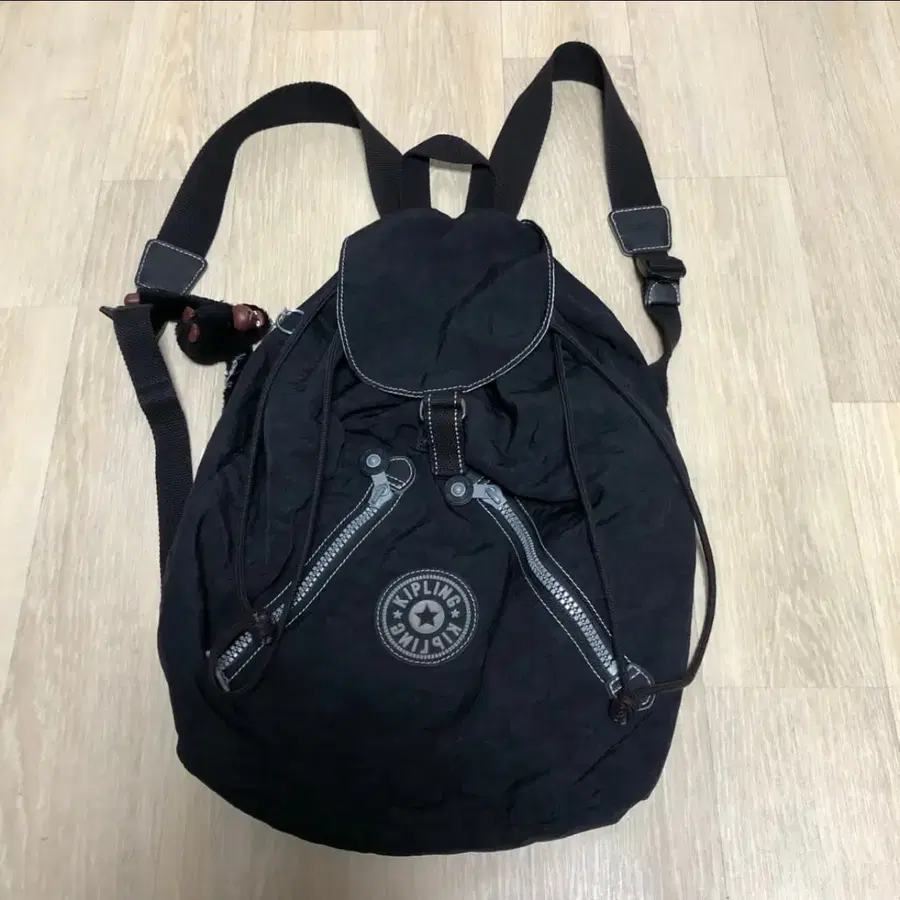 (OS) 키플링 KIPLING 빈티지 Y2K 복조리 백팩 키플 링 가방 블랙