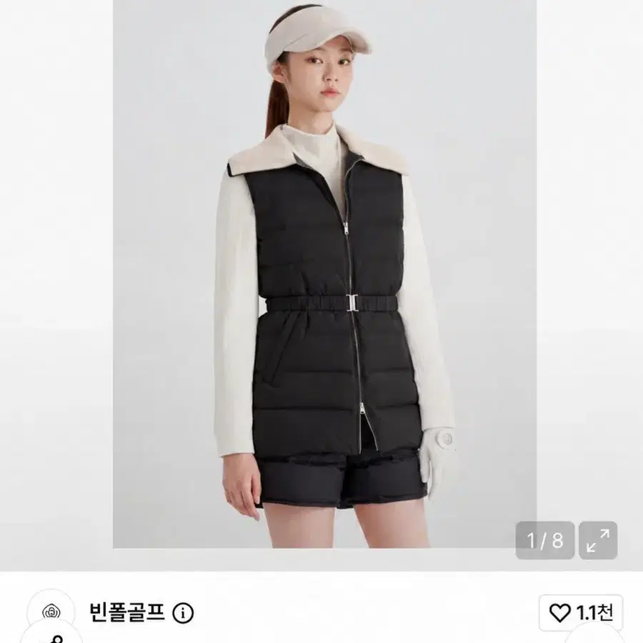 빈폴골프 구스다운 조끼 M