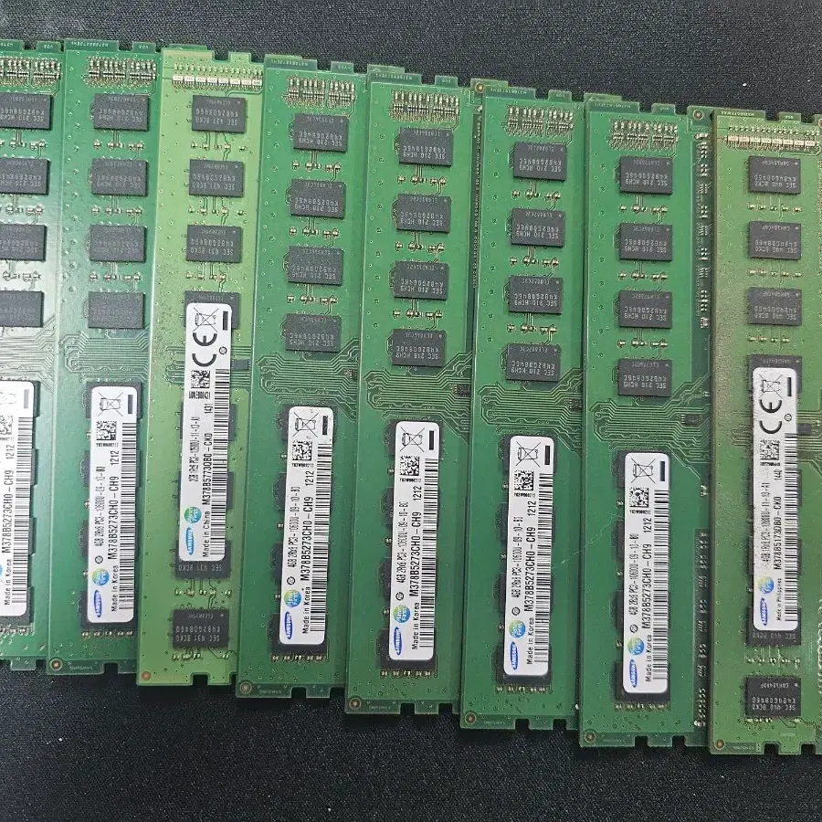 무배 컴퓨터 부품 삼성메모리 PC3 4GB 10600U 8개 일괄
