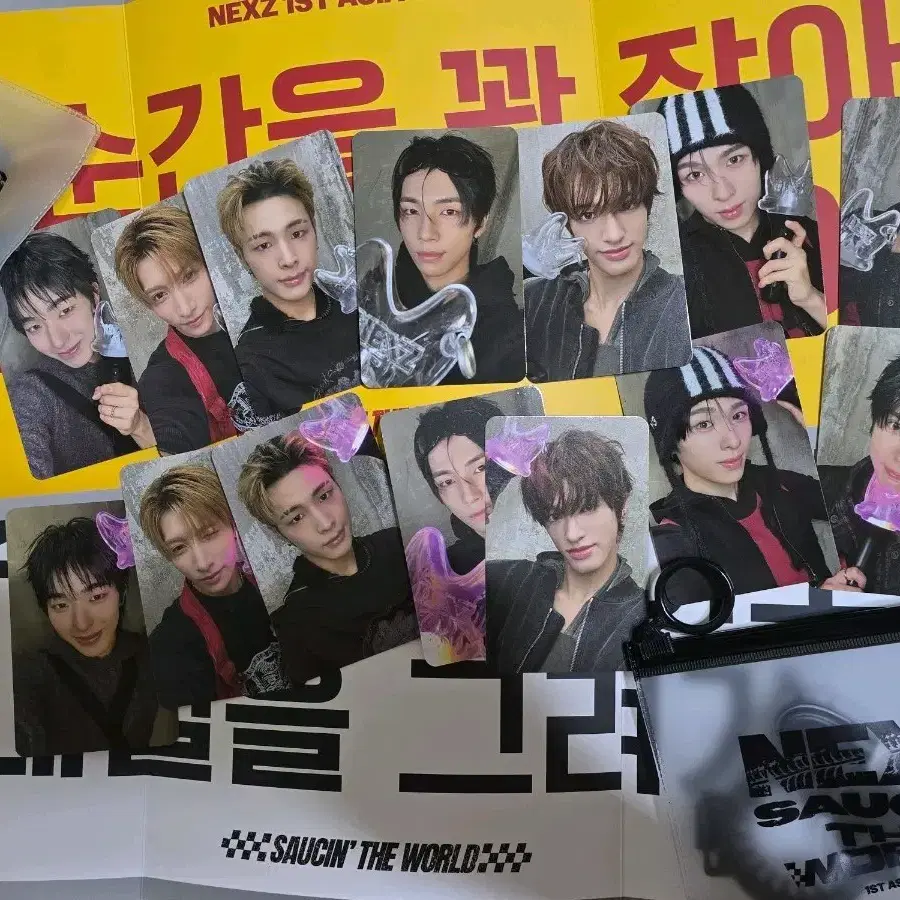 넥스지 Saucin' the world 콘서트 입장 포카 및 기프트 양일 세트