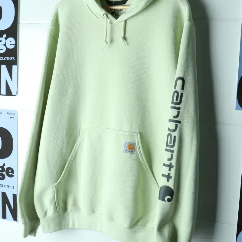 (XL-3XL) 칼하트 후드티셔츠 USA 빅사이즈 레터링-H40928
