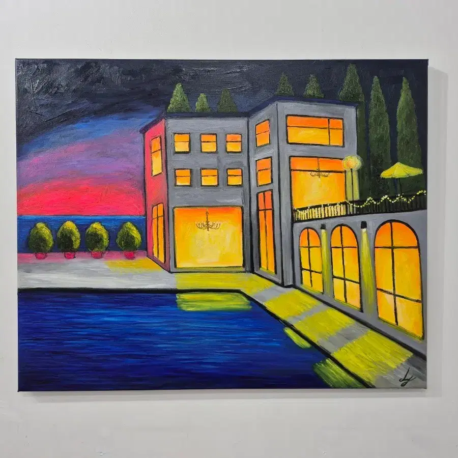 <휴가>대형30호그림. 새상품. 작가원화작품