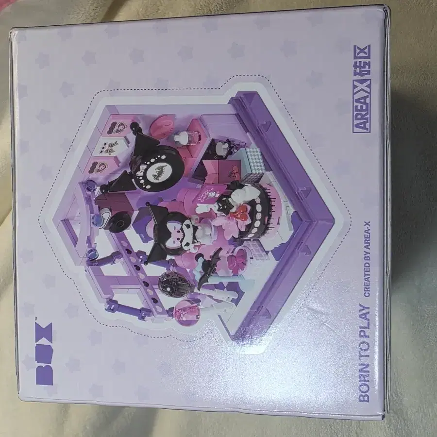미개봉 AREA-X 산리오 쿠로미 파티룸 블록 피규어 AB0071