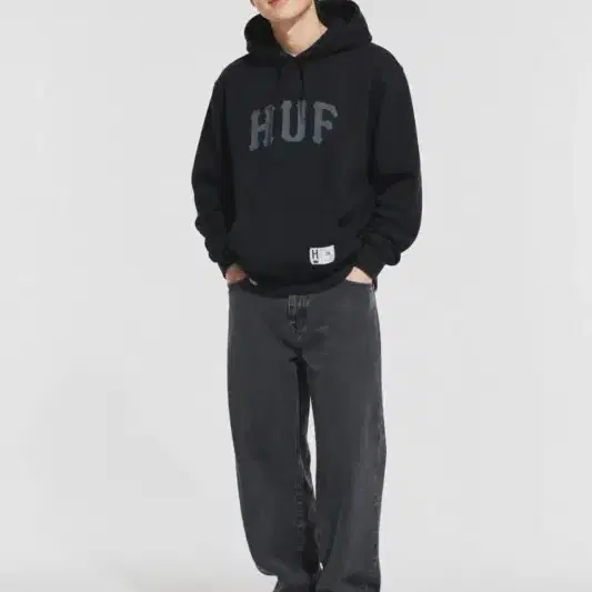 남XL/허프 24SS 로고 아치 로고 후드티
