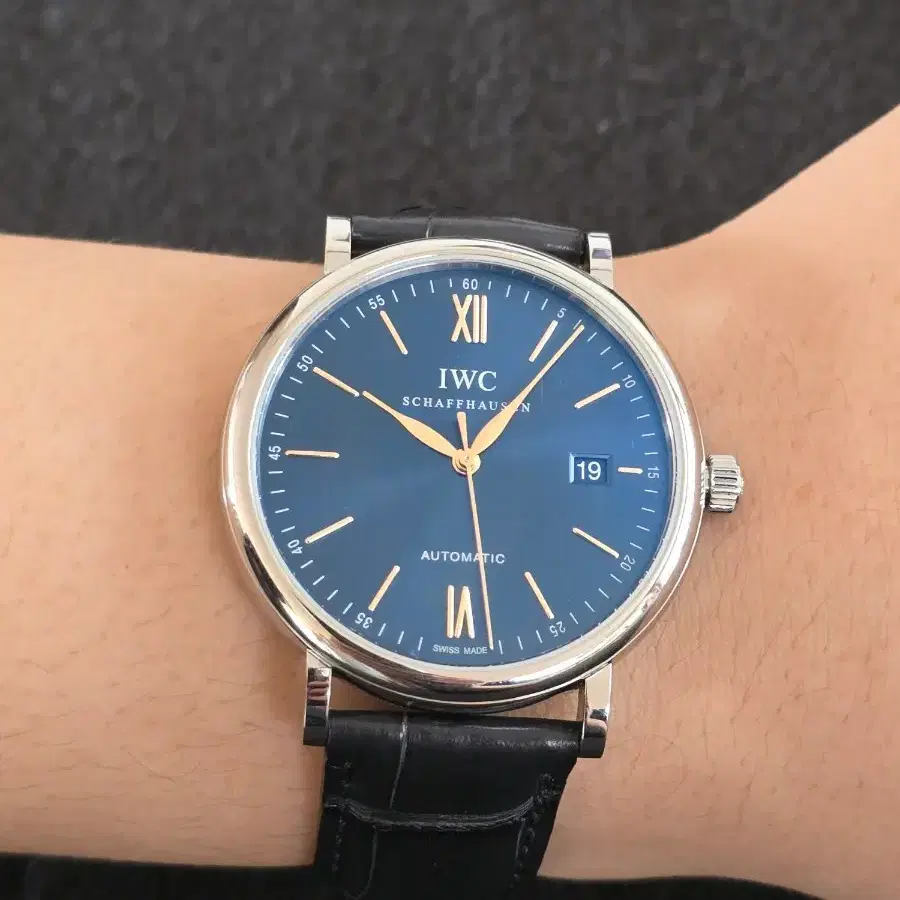 IWC 포르토피노 오토매틱 IW356523 블루 다이얼