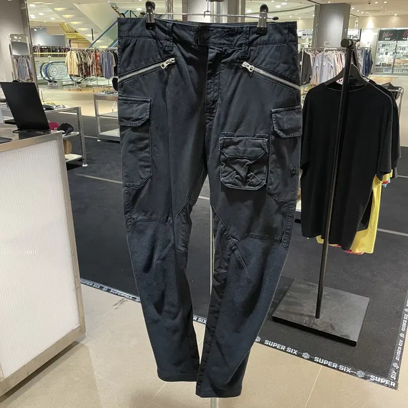 STONE ISLAND 코튼 스판 팬츠 남성 080