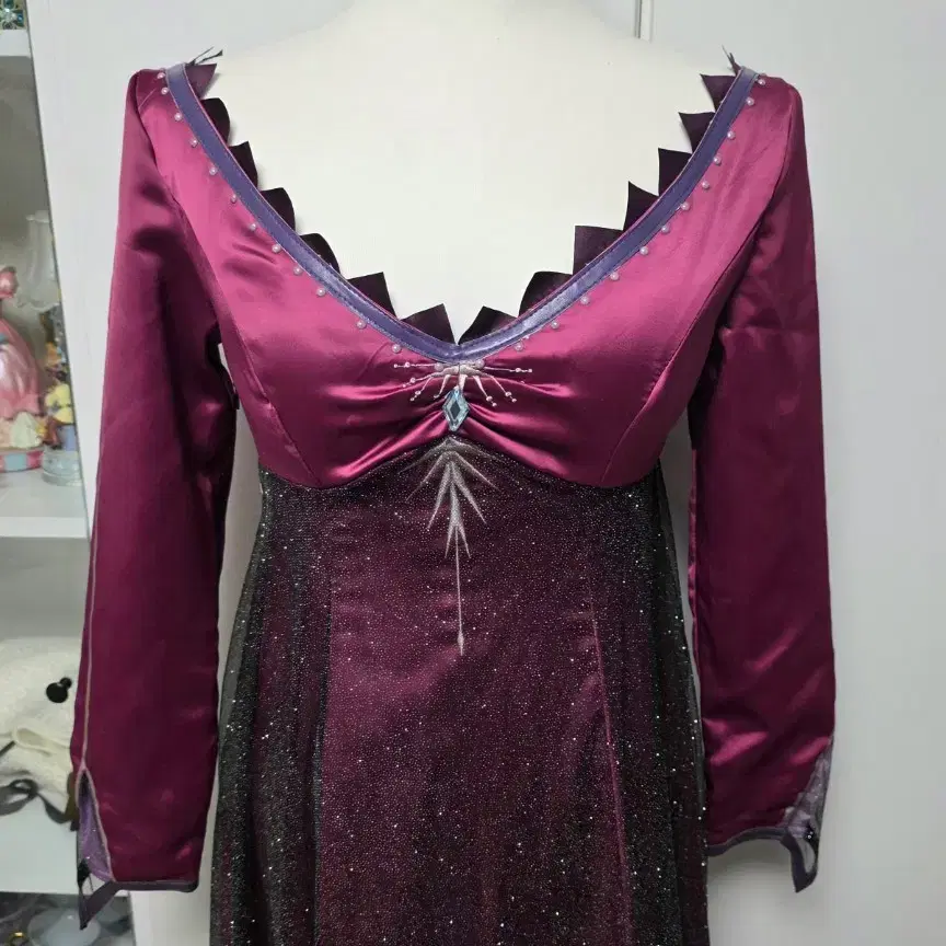 Disney frozen elsa maxi dress 디즈니 겨울왕국 엘사 롱원피스