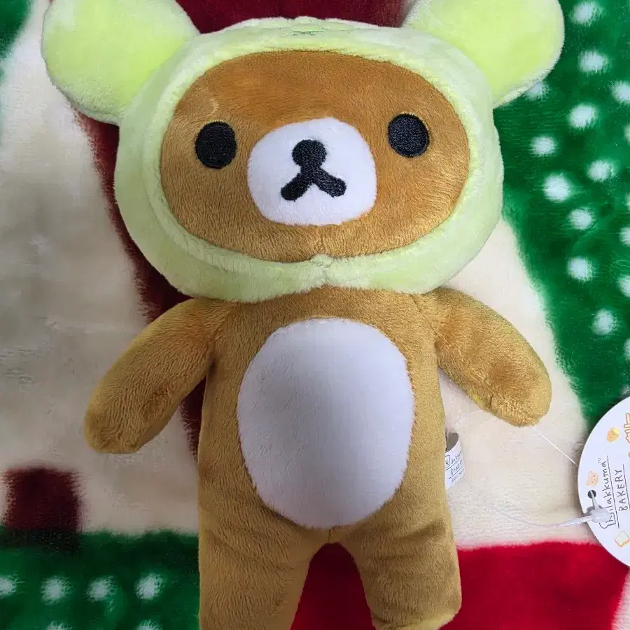 리락쿠마 메론빵 후드 인형
