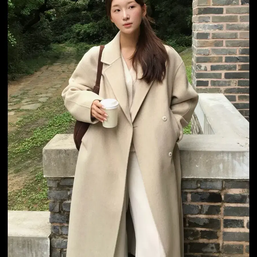 닐바이피 헤링본 핸드메이드 코트