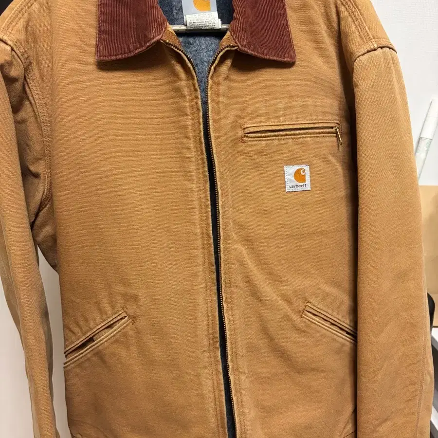 칼하트 J01 BRN 디트로이트 자켓 made in USA