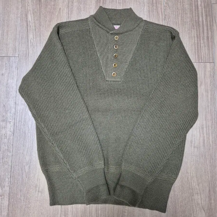 브론슨 us army 하이넥 울 스웨터 40