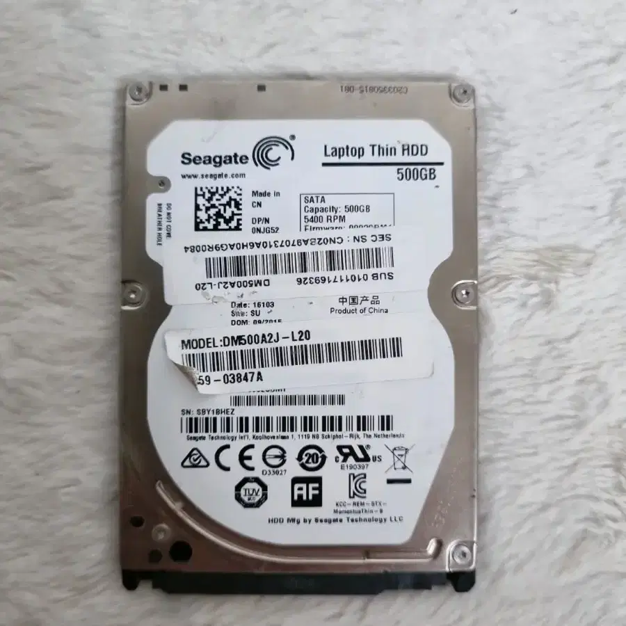 씨게이트 랩탑 씬 HDD 500GB 2.5인치