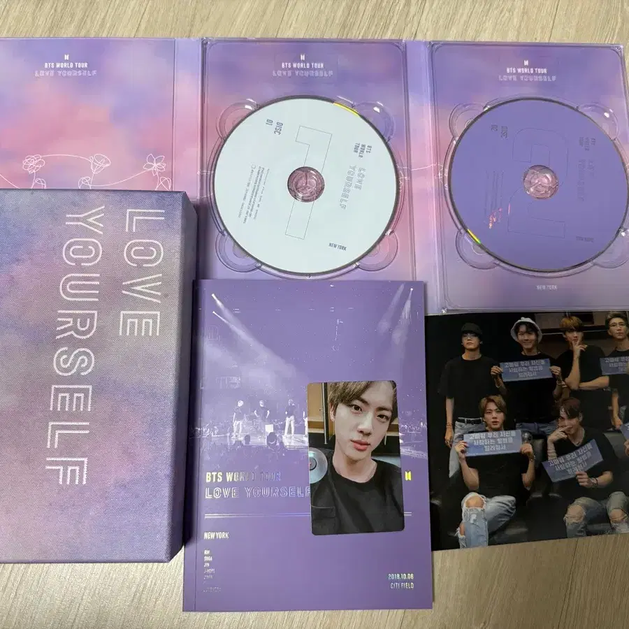 (석진 풀셋) bts 방탄 LYS 럽셀콘 뉴욕 DVD newyork 석진 포카
