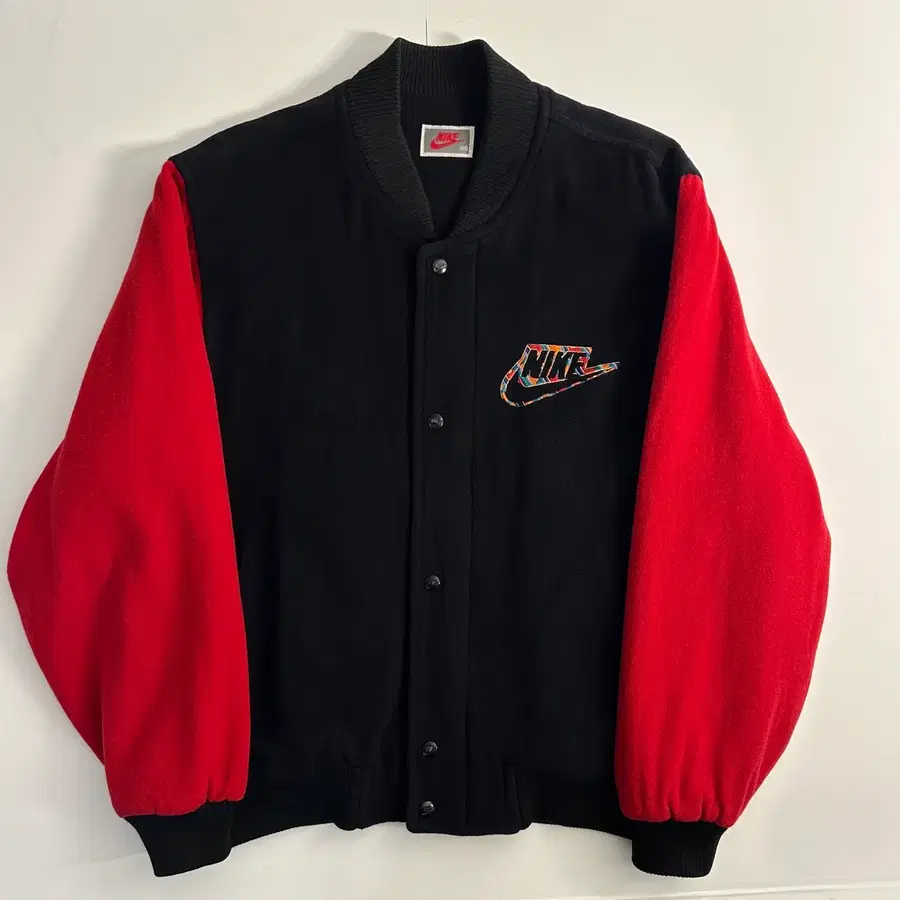 nike 90s 스펠 빅로고 울 바시티 자켓