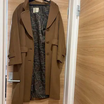 [ 캐시미어 100% ] EMBA 롱 코트 브라운