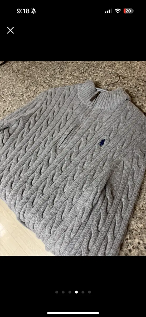 Polo Ralph Lauren Cable Knit Gray