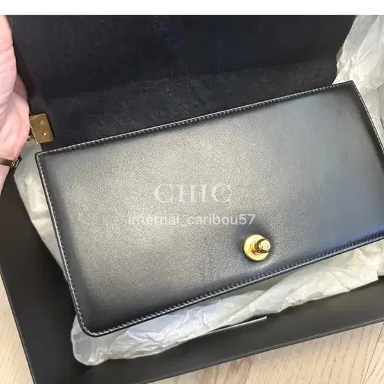 샤넬 보이 램스킨 미디엄 금장 사진 5