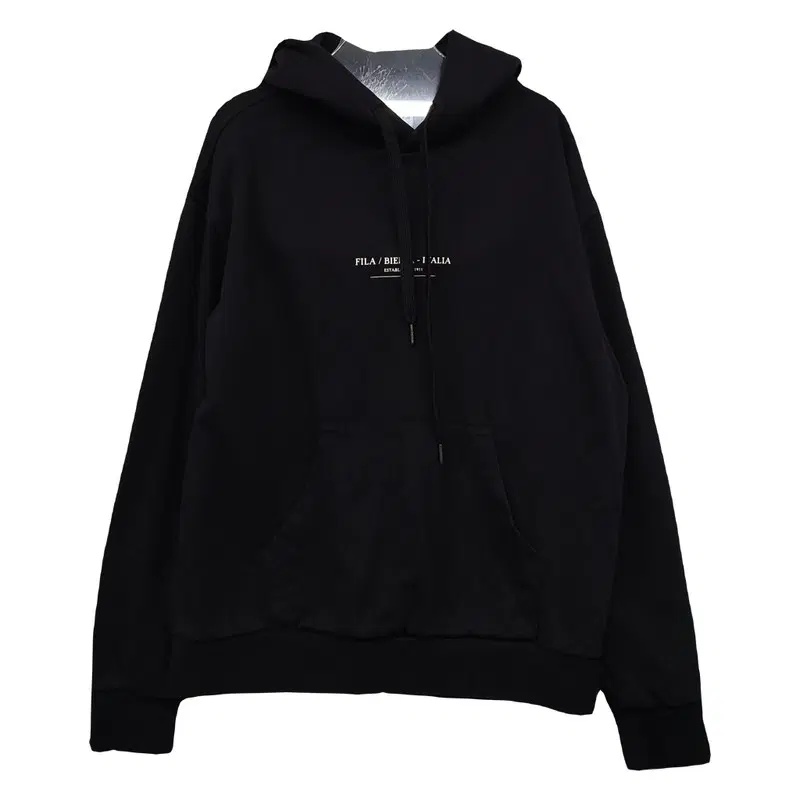 휠라 FILA 블랙 코튼 베이직 후드티 S