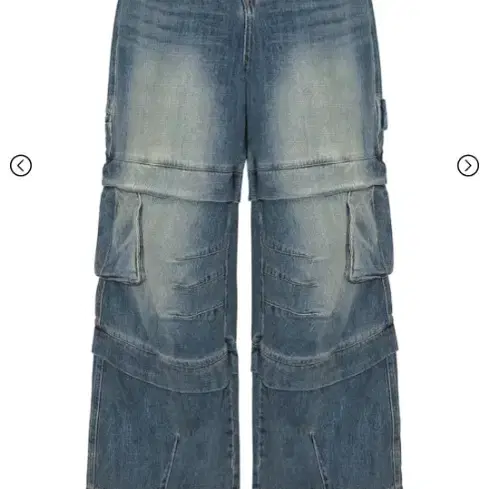 카미엔 TITAN BAGGY DENIM PANTS BLUE