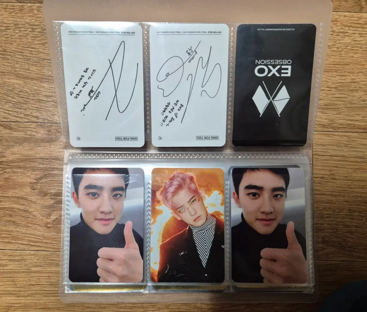 EXO photocard d.o. chanyeol kai - photocard