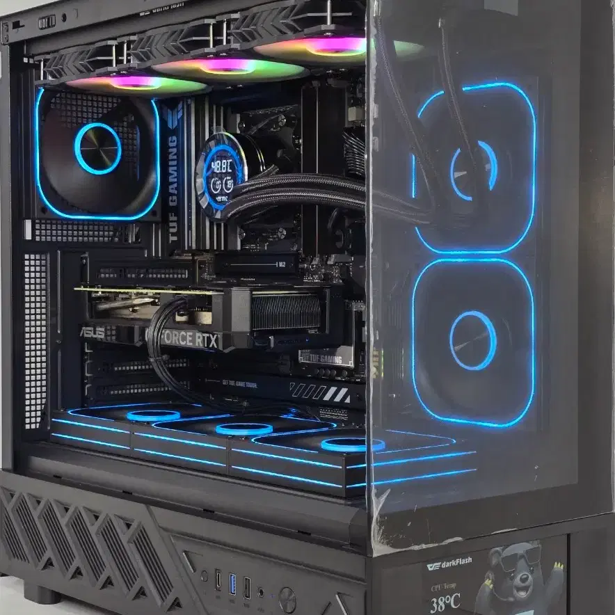 (새제품 9850X3D, 반본체 블랙) 32GB,수랭쿨러,B850,1250W GOLD,방송게이밍컴퓨터본체