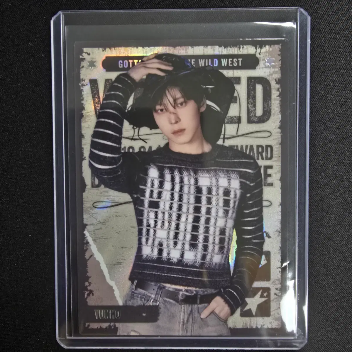 Tererka Ateez (ATEEZ) Meme Card Yunho SP WANTED Card