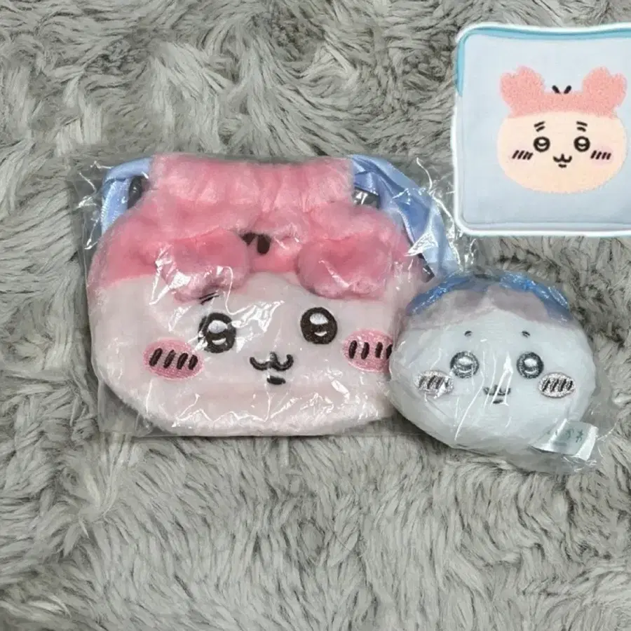 미개봉) 치이카와 카니 페이스 모코모코 파우치 거울 키링 일괄 판매