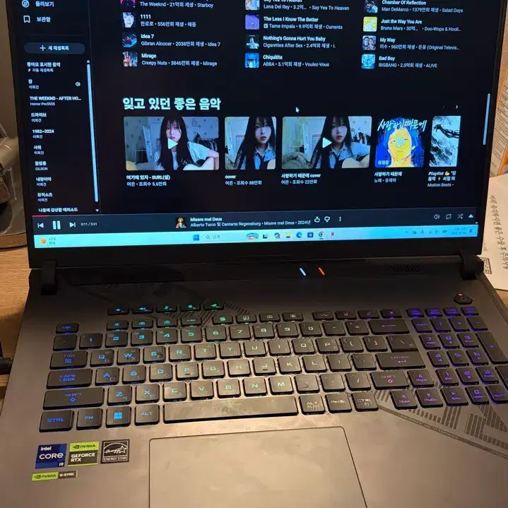 * ASUS ROG Strix G18 G814JI 로그 스트릭스 게이밍노트북
