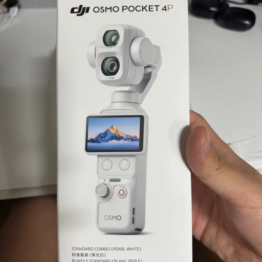 DJI 오즈모 포켓 4P 스탠다드 콤보 펄 화이트