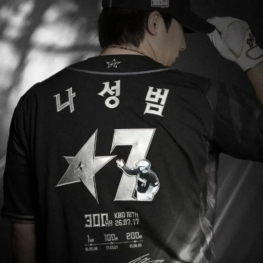 (미개봉) 나성범 300호 홈런 기념 유니폼 100사이즈
