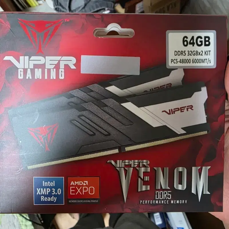 패트리어트 DDR5 64GB 32GBx2 6000 CL30 튜닝 메모리