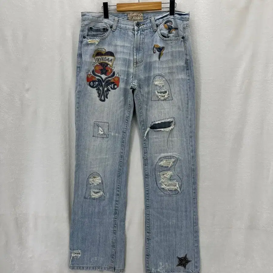 [Joneaa Jeans] 재팬 사시코 리페어 데님팬츠