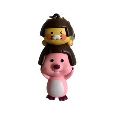 카카오프렌즈 춘식이 잔망루피 콜라보 피규어 키링