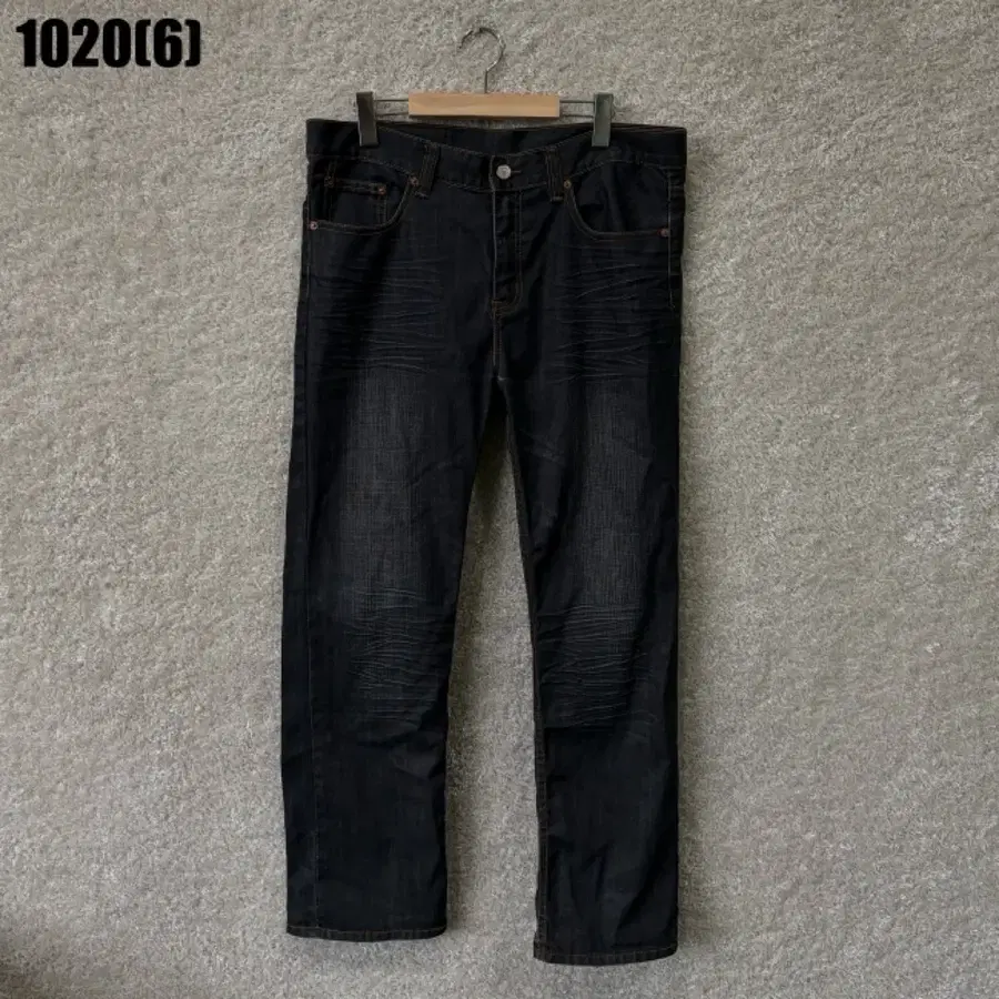 리바이스 502 빈티지 워싱 데님 팬츠 블랙 W34L32 1020
