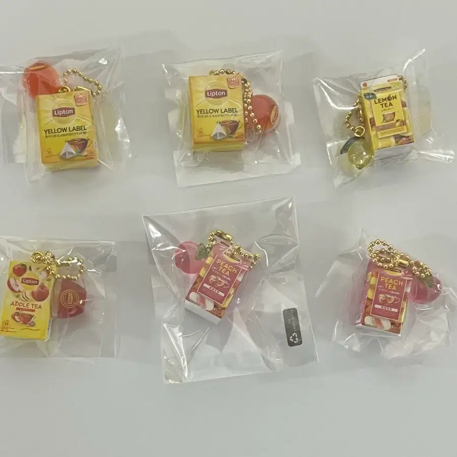 립톤 미니어처 식완 가챠 키링 일괄