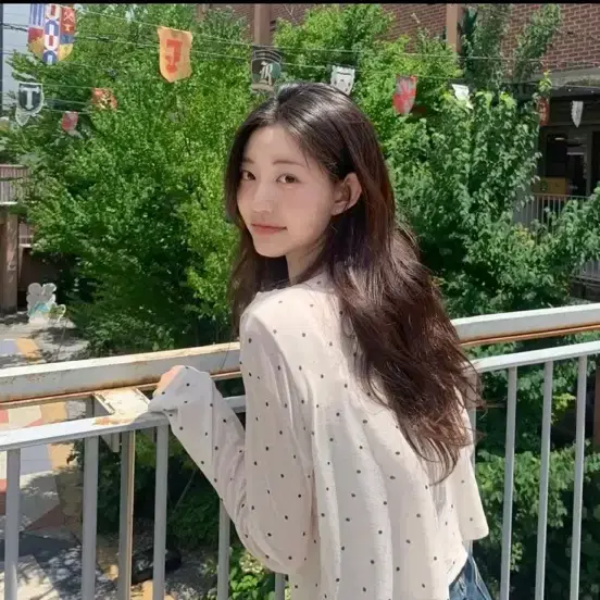새상품) 제니오 브리지 도트 가디건