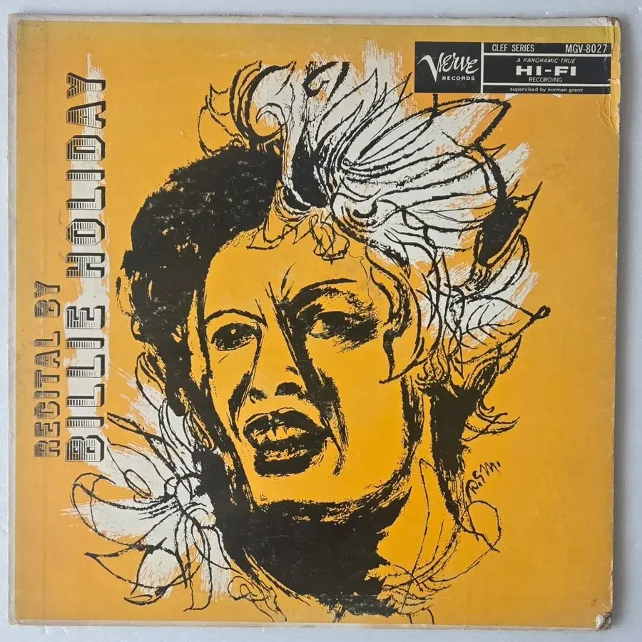빌리 홀리데이 - Recital By Billie Holiday LP ( 1957년 미국 VERVE 초기반, Mono )