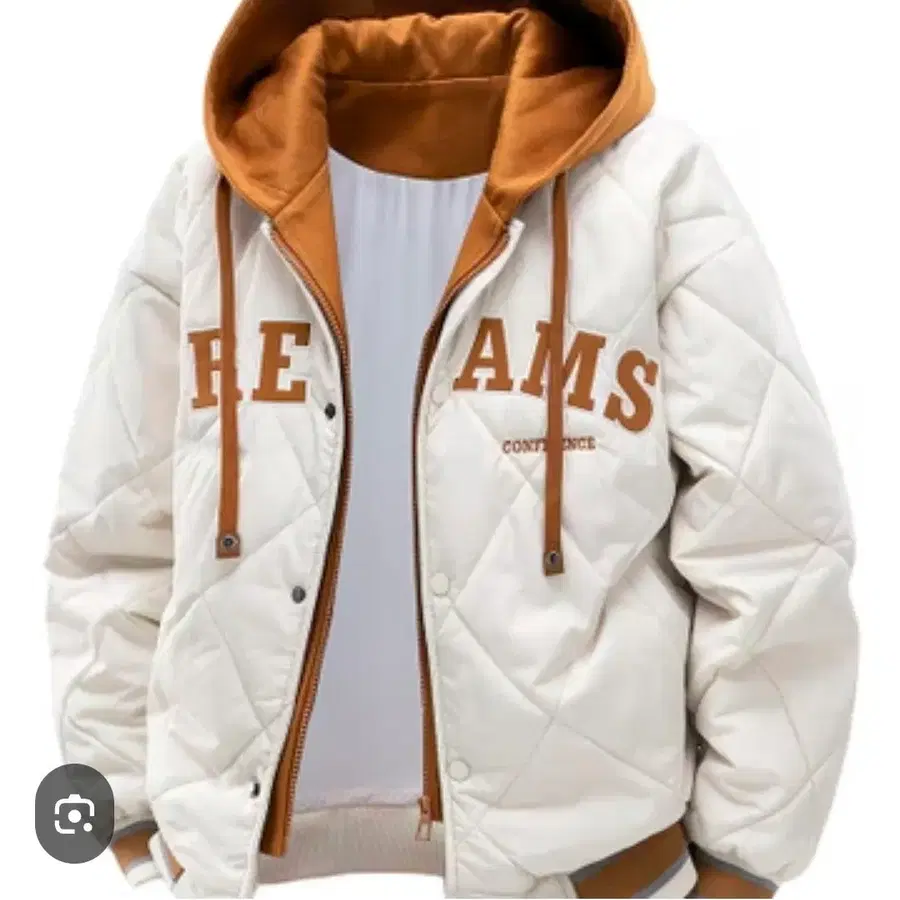 남성 퀄팅 후드 집업 점퍼 L~XL