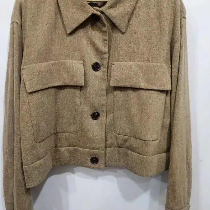 DKNY 한섬 브라운베이지 울 크롭자켓 st4