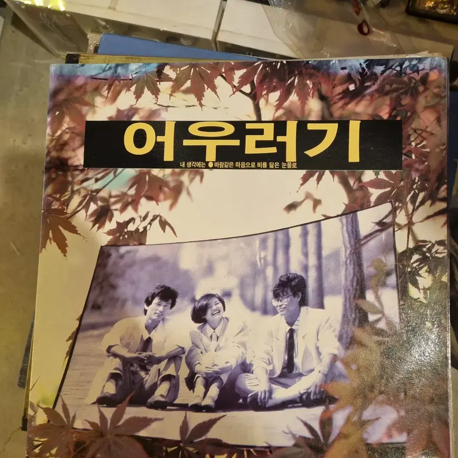 1986년 5월 아세아레코드사에서 발매된 3인조 혼성 그룹 어우러기의 전설적인 정규 1집 데뷔 LP 음반 내 생각에는 / 바람같은 마음으로 비를 닮은 눈물로/01