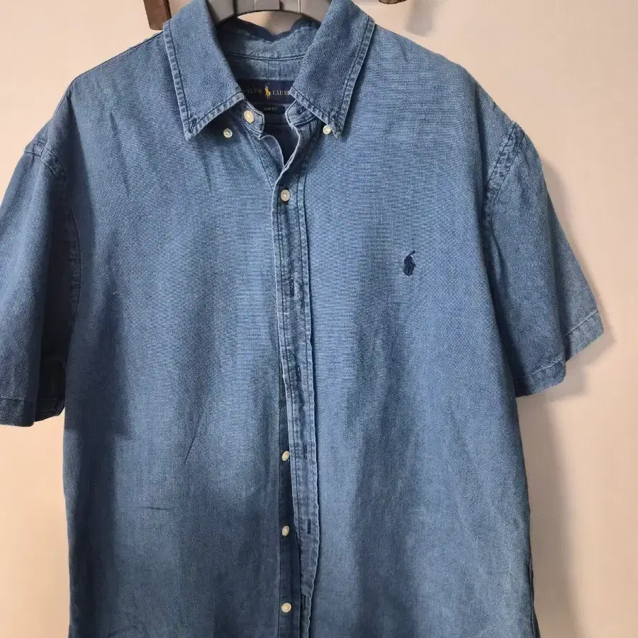 폴로 랄프로렌 반팔 데님 셔츠 (XL)
