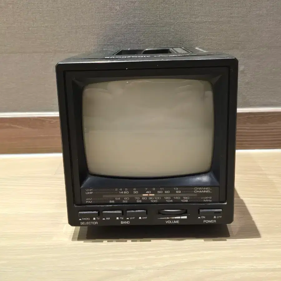 빈티지 미니 브라운관 TV 라디오