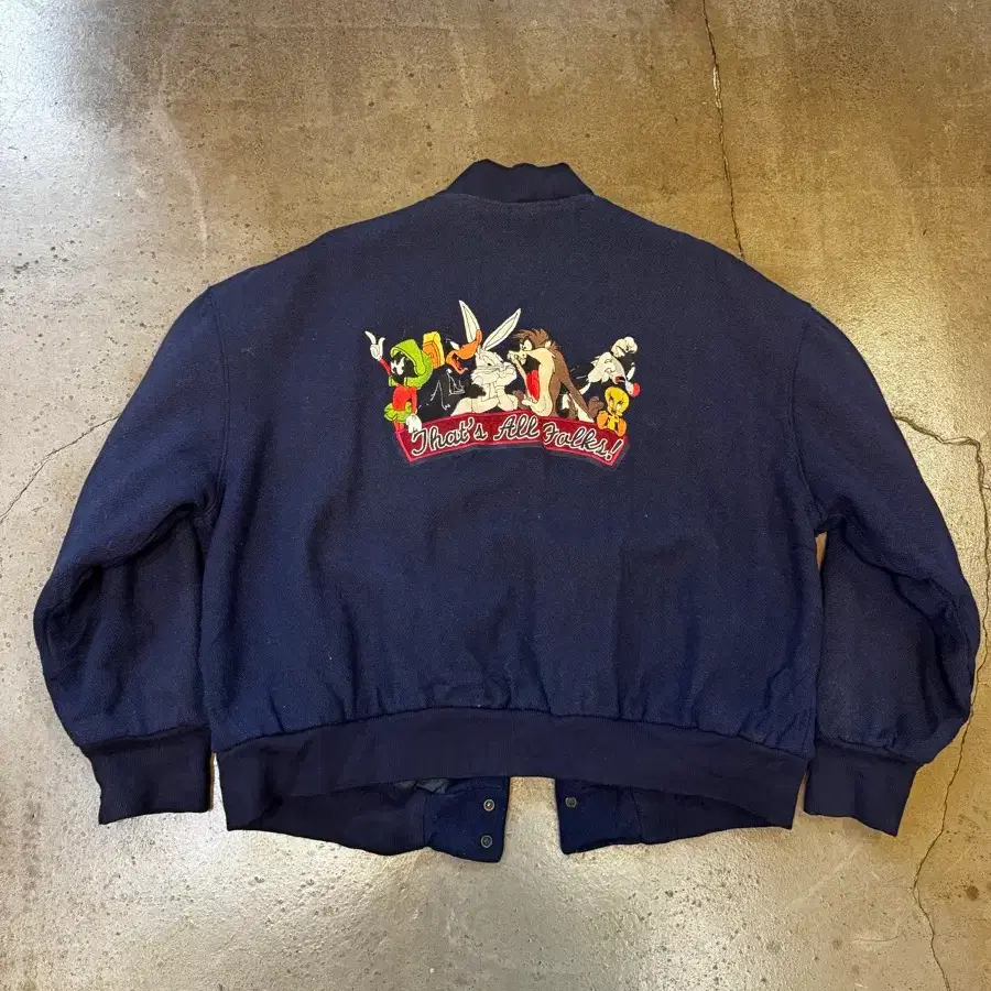 [L-XL] 90s Warner Bros 워너브로스 울 바시티 자켓