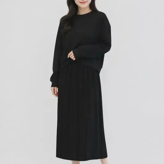 블랙 여자 프리 원피스 O7542