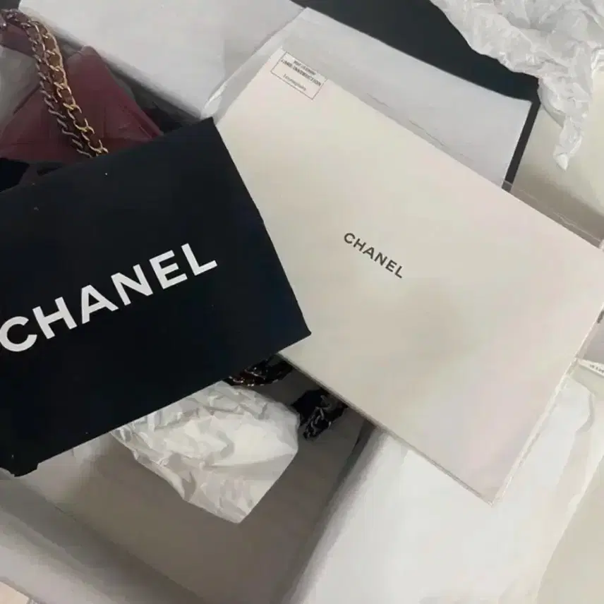 샤넬 퀼팅 체인 숄더백 가브리엘 호보 버건디 사진 8