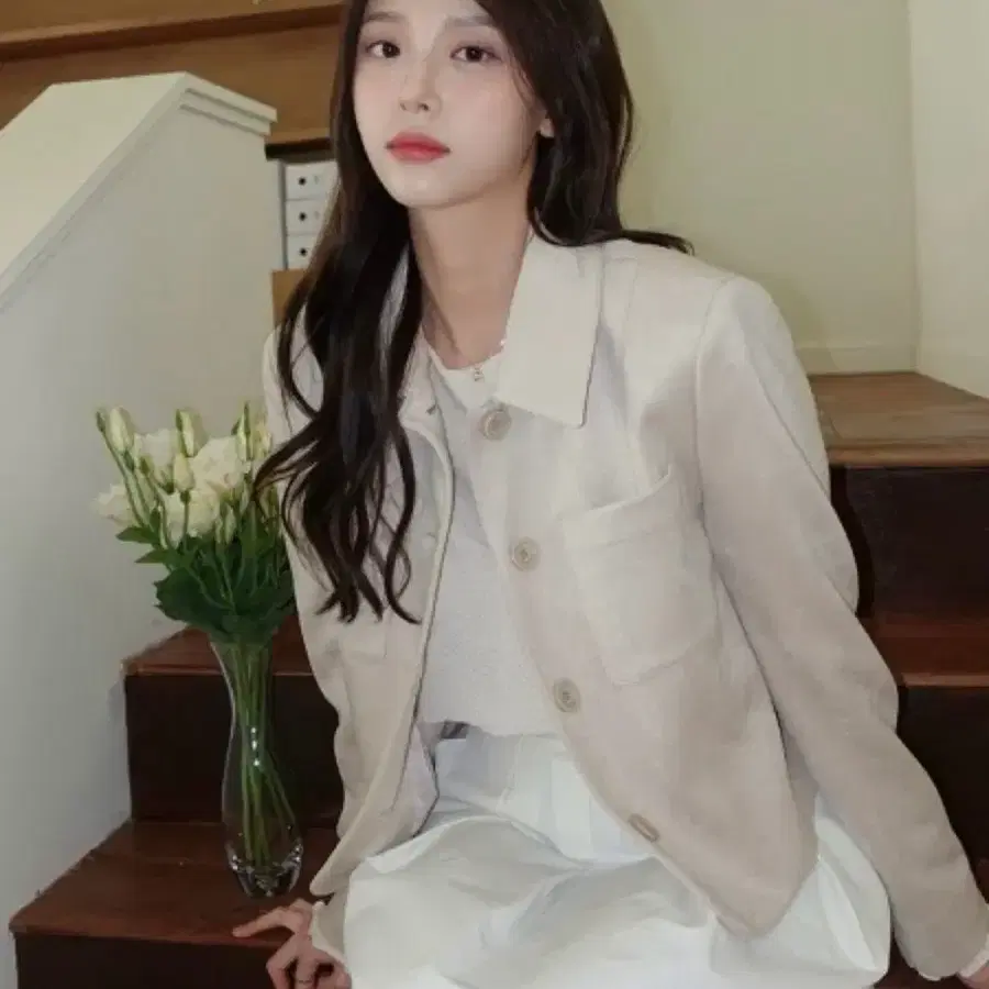 올리브데올리브 카라 스웨이드 자켓(새상품,55)