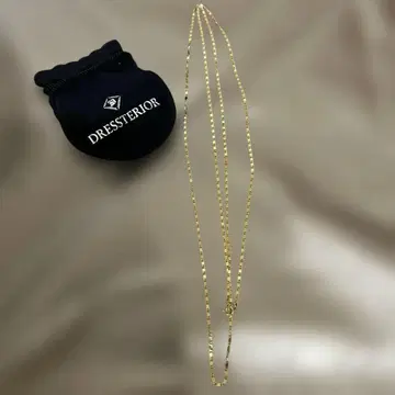 DRESSTERIOR 골드 슬림 롱 목걸이
